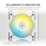 Miniatura de Corsair iCUE AF140 RGB ELITE Kit de Dos Ventiladores PWM 140 mm - Ocho LED RGB por Ventilador - AirGuide - Lighting Node CORE Incluido - Blanco