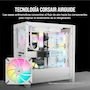 Miniatura de Corsair iCUE AF140 RGB ELITE Kit de Dos Ventiladores PWM 140 mm - Ocho LED RGB por Ventilador - AirGuide - Lighting Node CORE Incluido - Blanco