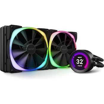 Imagen alusiva al producto NZXT Kraken Z63 280mm RGB All-in-One Liquid CPU Cooler (Black)