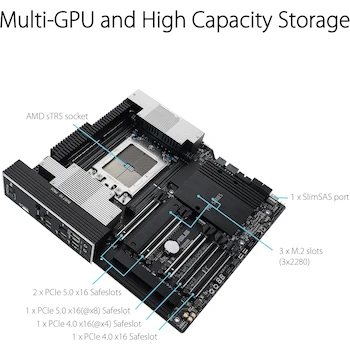 Imagen 2 de ASUS Pro WS TRX50-SAGE WIFI CEB Placa Base Workstation para AMD Ryzen Threadripper PRO 7000 WX-Series