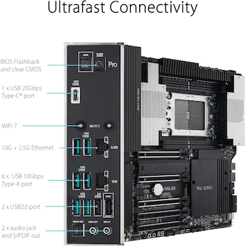 Imagen 4 de ASUS Pro WS TRX50-SAGE WIFI CEB Placa Base Workstation para AMD Ryzen Threadripper PRO 7000 WX-Series