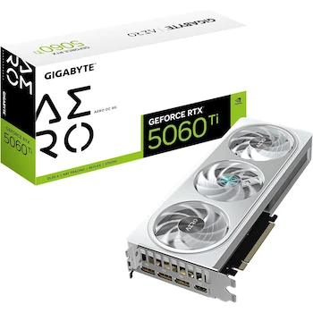 Imagen de referencia para GIGABYTE GeForce RTX 5060 Ti Aero OC 8G Tarjeta Gráfica GV-N506TAERO OC-8GD 8 GB GDDR7