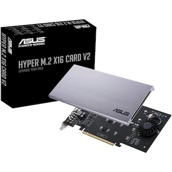 Imagen 2 de ASUS Hyper M.2 x16 Card V2 Adaptador 4 x M.2 Socket 3 PCIe 3.0 x16 para NVMe SSD