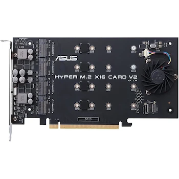 Imagen 3 de ASUS Hyper M.2 x16 Card V2 Adaptador 4 x M.2 Socket 3 PCIe 3.0 x16 para NVMe SSD
