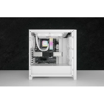 Imagen 2 de Corsair H100i RGB Elite Refrigerador Líquido para CPU - 240mm AIO - Ventiladores AF120 Elite PWM - Blanco