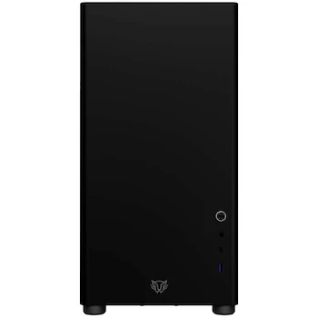 Imagen 2 de Balam Rush Gabinete Gamer Media Torre Eris Jet GM985 Negro Laterales Cristal Frente Solido MAX MB ATX 1xUSB 3.0 + 1x USB Tipo C Full Color Box