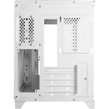 Imagen 4 de GAME FACTOR CSG570 Gabinete Gamer Color Blanco, Midi Tower, Dimensiones 385 x 275 x 365 mm, Peso 5.1 kg, Capacidad hasta 9 Ventiladores 120 mm, 4 Slots de Expansión, Bahías 2 x 2.5" Ocultas, 1 x 3.5" HDD + 1 x 2.5" SSD, Filtro De Polvo