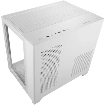 Imagen 5 de GAME FACTOR CSG570 Gabinete Gamer Color Blanco, Midi Tower, Dimensiones 385 x 275 x 365 mm, Peso 5.1 kg, Capacidad hasta 9 Ventiladores 120 mm, 4 Slots de Expansión, Bahías 2 x 2.5" Ocultas, 1 x 3.5" HDD + 1 x 2.5" SSD, Filtro De Polvo