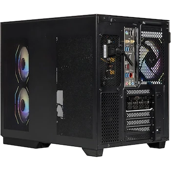 Imagen 5 de Gaming NACEB Gabinete Gamer Iris Nano NA-0638 - Torre PC M-ATX Negro con Cristal Templado e Iluminación ARGB, Compatible con ATX Micro-ATX Mini-ITX y BTF