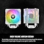 Miniatura de Thermaltake UX200 SE Blanca Enfriador de CPU 170W 15 LED Direccionables 16.8M Colores Modelo CL-P116-AL12SW-A Tamaño 12x2.5x12cm Compatible Intel LGA1700/1200/1156/1155/1151/1150 AMD AM5/AM4/FM2/FM1/AM3+/AM3/AM2+/AM2