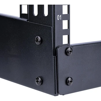 Imagen 4 de StarTech RK8OD - Rack Abierto de 2 Postes para Escritorio, 8U, 19 Pulgadas, Color Negro, Dimensiones 29.2 cm (Prof.) x 50.3 cm (An.) x 40.9 cm (Alt.)