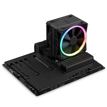 Imagen 2 de NZXT T120 RGB CPU Air Cooler - Modelo RC-TR120-B1 - Negro - Compatibilidad AMD e Intel - Enfriador de Aire con Tubos de Cobre y Rodamientos Dinámicos de Fluidos