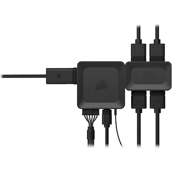 Imagen 4 de Corsair iCUE Link GPU RGB Adaptador - Negro - Modelo CX-9070014-WW - Para Hydro X Series XG7, XG5 GPU Water Blocks (2020-2023) - Dimensiones 16 x 2 x 1 mm