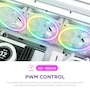 Miniatura de NZXT F140 RGB Duo RF-D14SF-W1 - Ventilador RGB de Doble Cara de 140 mm, Color Blanco, Paquete Individual
