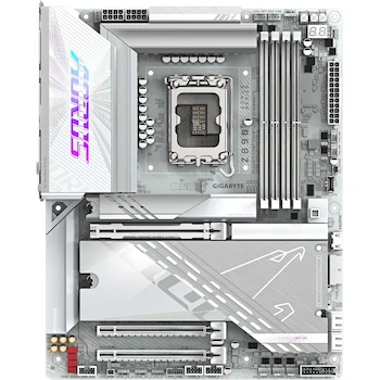 Imagen 2 de GIGABYTE Z890 AORUS Pro Ice Intel Core Ultra (Serie 2) Placa Base LGA 1851 ATX DDR5 Blanca