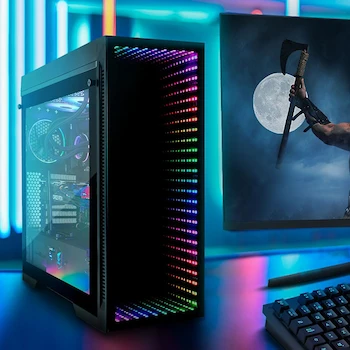 Imagen 2 de Game Factor LQG601-BK Enfriamiento Líquido AIO 240 mm ARGB 2x120 mm 2550 RPM TDP 250W Compatible AMD Intel 2023 Color Negro