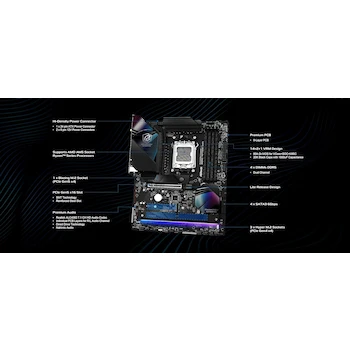 Imagen 2 de ASRock Phantom Gaming B850 Riptide WiFi AMD AM5 ATX Motherboard
