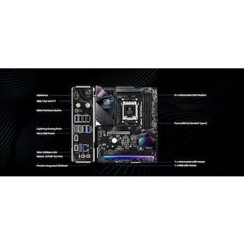 Imagen 4 de ASRock Phantom Gaming B850 Riptide WiFi AMD AM5 ATX Motherboard