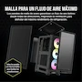 Miniatura de Corsair iCUE 2000D RGB Airflow Mini-ITX Carcasa para PC, Negro, Modelo CC-9011246-WW, Dimensiones 200mm x 271mm x 458mm, Soporta Motherboard Mini-ITX, GPU hasta 365mm con 3 Ranuras, Enfriador CPU hasta 165mm, PSU SFX hasta 130mm, 3x Bahías 2.5"