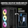 Miniatura de Corsair iCUE 2000D RGB Airflow Mini-ITX Carcasa para PC, Negro, Modelo CC-9011246-WW, Dimensiones 200mm x 271mm x 458mm, Soporta Motherboard Mini-ITX, GPU hasta 365mm con 3 Ranuras, Enfriador CPU hasta 165mm, PSU SFX hasta 130mm, 3x Bahías 2.5"