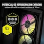 Miniatura de Corsair iCUE 2000D RGB Airflow Mini-ITX Carcasa para PC, Negro, Modelo CC-9011246-WW, Dimensiones 200mm x 271mm x 458mm, Soporta Motherboard Mini-ITX, GPU hasta 365mm con 3 Ranuras, Enfriador CPU hasta 165mm, PSU SFX hasta 130mm, 3x Bahías 2.5"