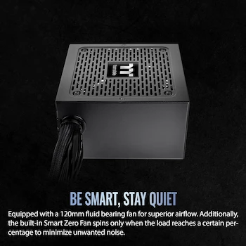 Imagen 2 de Thermaltake Smart BX3 550W 80 Plus Bronce ATX 3.1 Fuente de Alimentación Estándar No Modular Negro Modelo PS-SPD-0550NNFABU-3 SPD-0550AH2NLB-3 Color Negro Dimensiones 150x86x140mm Garantía 5 Años