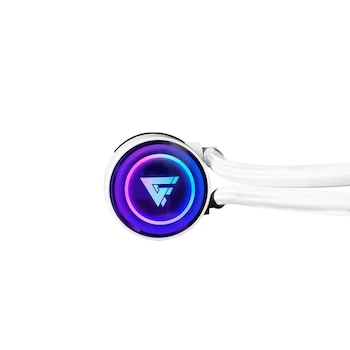 Imagen 3 de GAME FACTOR LQG700 Sistema de Enfriamiento Líquido AIO 360mm Blanco RGB con 3 Ventiladores 120mm