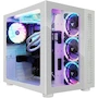 Miniatura de GAME FACTOR Gabinete Gamer CSG700 Fishtank Blanco, Midi-Tower, Soporta ATX/E-ATX/M-ATX/ITX, Dimensiones 416.5x300x385 mm, Vidrio Templado Frontal y Lateral 4mm, Acero SPCC 0.9 mm, 10 Slots de Expansión, Bahías 1x2.5" 1x3.5", Sin Fuente