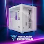 Miniatura de GAME FACTOR Gabinete Gamer CSG700 Fishtank Blanco, Midi-Tower, Soporta ATX/E-ATX/M-ATX/ITX, Dimensiones 416.5x300x385 mm, Vidrio Templado Frontal y Lateral 4mm, Acero SPCC 0.9 mm, 10 Slots de Expansión, Bahías 1x2.5" 1x3.5", Sin Fuente