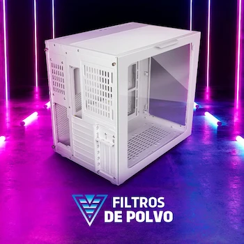 Imagen 5 de GAME FACTOR Gabinete Gamer CSG700 Fishtank Blanco, Midi-Tower, Soporta ATX/E-ATX/M-ATX/ITX, Dimensiones 416.5x300x385 mm, Vidrio Templado Frontal y Lateral 4mm, Acero SPCC 0.9 mm, 10 Slots de Expansión, Bahías 1x2.5" 1x3.5", Sin Fuente