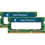 Miniatura de Corsair Mac Memory SODIMM 8GB (2x4GB) DDR3 1066MHz CL7 Memoria para Sistemas Mac Calificada por Apple - Negro