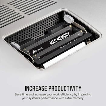 Imagen 4 de Corsair Mac Memory SODIMM 8GB (2x4GB) DDR3 1066MHz CL7 Memoria para Sistemas Mac Calificada por Apple - Negro