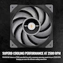 Miniatura de Thermaltake ToughFan 12 Turbo 120mm Black Case/Radiator Fan (Single Pack) Model CL-F121-PL12GM-A