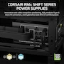 Miniatura de Corsair RM1000x Shift (2025) Fuente de Alimentación ATX 1000W Totalmente Modular Interfaz Lateral 12V-2x6 ATX 3.1 PCIe 5.1 Cybenetics Gold Negro