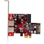 Miniatura de StarTech.com PEXUSB3S2EI 4-Port PCI Express USB 3.0 Card - 2 External & 2 Internal - SATA Power - Metallic/Red