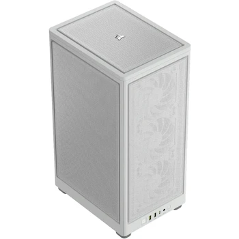 Imagen 2 de Corsair 2000D Airflow Carcasa para PC Mini-ITX - Paneles de Malla de Acero - Blanco