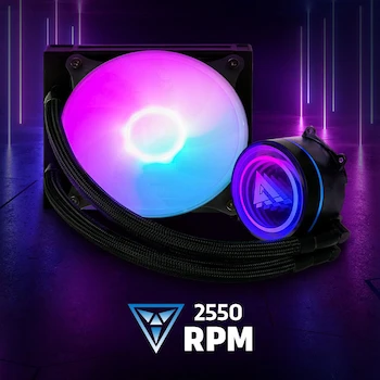 Imagen 4 de Game Factor LQG501 Enfriamiento Líquido AIO 120 mm ARGB Compatible con Generaciones 2023 de AMD e Intel Color Negro
