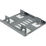 Miniatura de StarTech BRACKET25X2 Bracket Adaptador Bandeja de Montaje Plata de Acero para 2 Unidades de Disco Duro SATA HDD/SSD de 2.5" a Bahía de 3.5 Pulgadas, Dimensiones 11.7 x 10.2 x 2.3 cm, Peso 150 g