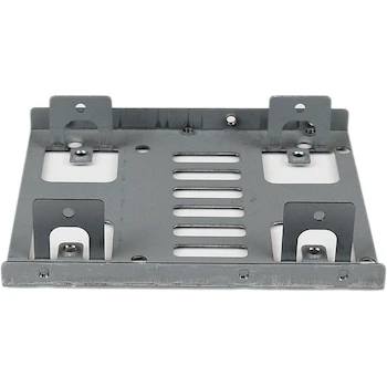 Imagen 3 de StarTech BRACKET25X2 Bracket Adaptador Bandeja de Montaje Plata de Acero para 2 Unidades de Disco Duro SATA HDD/SSD de 2.5" a Bahía de 3.5 Pulgadas, Dimensiones 11.7 x 10.2 x 2.3 cm, Peso 150 g