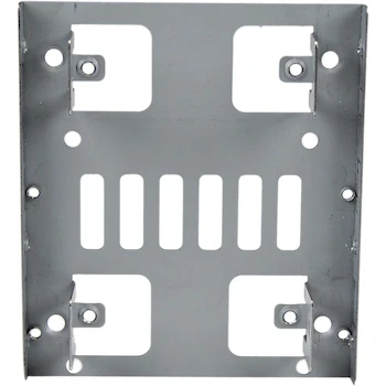 Imagen 4 de StarTech BRACKET25X2 Bracket Adaptador Bandeja de Montaje Plata de Acero para 2 Unidades de Disco Duro SATA HDD/SSD de 2.5" a Bahía de 3.5 Pulgadas, Dimensiones 11.7 x 10.2 x 2.3 cm, Peso 150 g