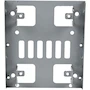 Miniatura de StarTech BRACKET25X2 Bracket Adaptador Bandeja de Montaje Plata de Acero para 2 Unidades de Disco Duro SATA HDD/SSD de 2.5" a Bahía de 3.5 Pulgadas, Dimensiones 11.7 x 10.2 x 2.3 cm, Peso 150 g