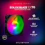 Miniatura de Ventilador Gamer Balam Rush EOLOX BLAZE EX70 120mm ARGB Diseño Cuadrado Rainbow Negro 3 Pin BR-938044