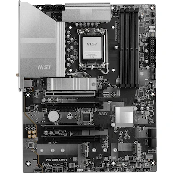 Imagen 2 de Placa Base MSI PRO Z890-S WIFI ProSeries, Chipset Intel Z890, Formato ATX, Color Plata, Dimensiones 304.8 x 243.8 mm