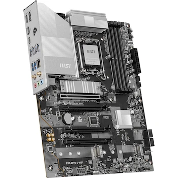 Imagen 4 de Placa Base MSI PRO Z890-S WIFI ProSeries, Chipset Intel Z890, Formato ATX, Color Plata, Dimensiones 304.8 x 243.8 mm