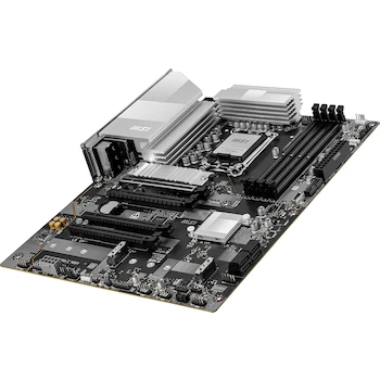 Imagen 5 de Placa Base MSI PRO Z890-S WIFI ProSeries, Chipset Intel Z890, Formato ATX, Color Plata, Dimensiones 304.8 x 243.8 mm