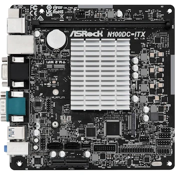 Imagen 2 de ASRock N100DC-ITX Mini-ITX con Intel Quad-Core Processor N100 (Onboard) DDR4 Negro