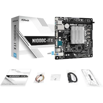 Imagen 5 de ASRock N100DC-ITX Mini-ITX con Intel Quad-Core Processor N100 (Onboard) DDR4 Negro