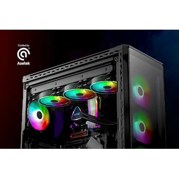 Imagen 4 de XPG LEVANTE360-BKCWW Radiador de Refrigeración Líquida de CPU con 3 Ventiladores ARGB, Radiador 360 mm, Todo en Uno, Color Negro