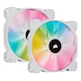 Miniatura de Corsair iCUE SP140 RGB ELITE 140mm PWM Set de Dos Ventiladores con iCUE Lighting Node CORE Blanco