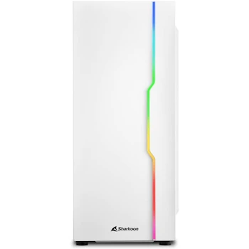 Imagen 2 de Sharkoon RGB Slider WH ATX Midi Tower Caja Blanca con Panel de Vidrio Templado